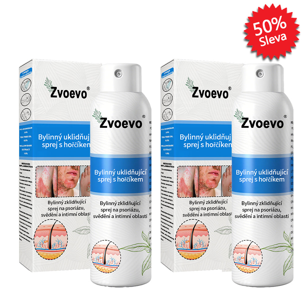 【Oficiální značkový obchod】✅Zvoevo® Magnesium bylinný sprej ⚕️ Certifikace MHRA – úleva při psoriáze, ekzému, intimních bakteriálních infekcích, akné a tmavých skvrnách