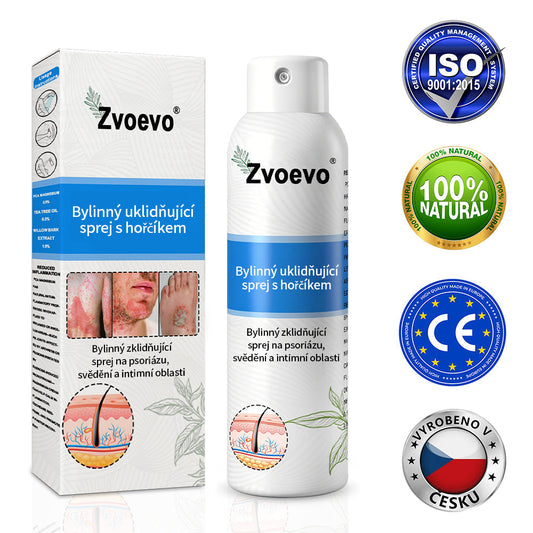 【Oficiální značkový obchod】✅Zvoevo® Magnesium bylinný sprej ⚕️ Certifikace MHRA – úleva při psoriáze, ekzému, intimních bakteriálních infekcích, akné a tmavých skvrnách