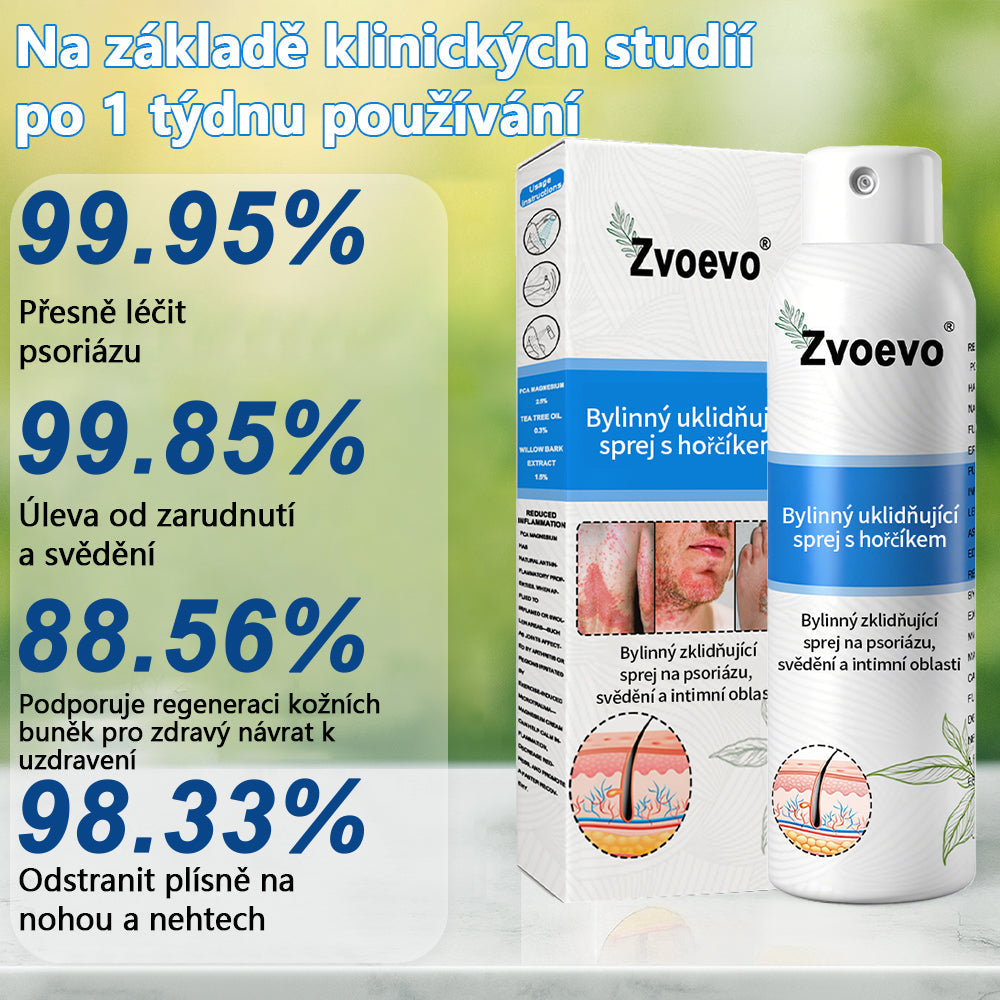 【Oficiální značkový obchod】✅Zvoevo® Magnesium bylinný sprej ⚕️ Certifikace MHRA – úleva při psoriáze, ekzému, intimních bakteriálních infekcích, akné a tmavých skvrnách
