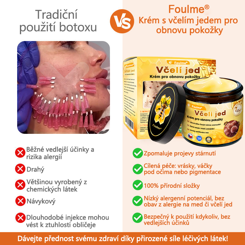 Vyrobeno a odesláno z České republiky ✨✨Foulme® Obnovující krém se včelím jedem ⏰ POSLEDNÍ DEN SLEVA 80%